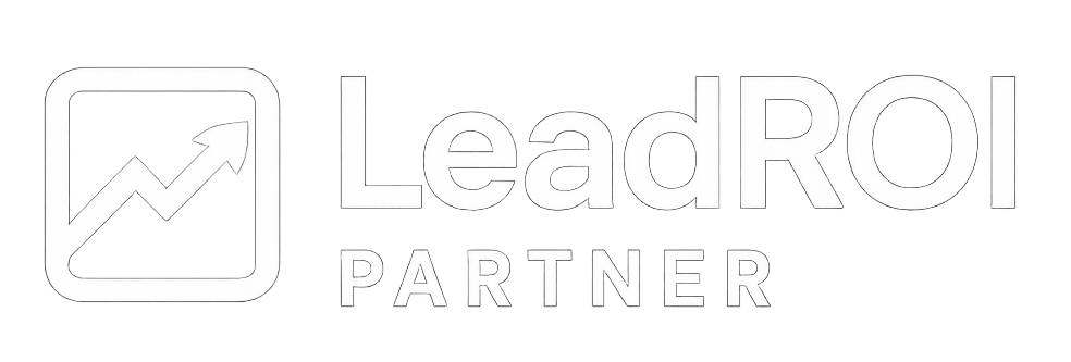white logo lead roi partner